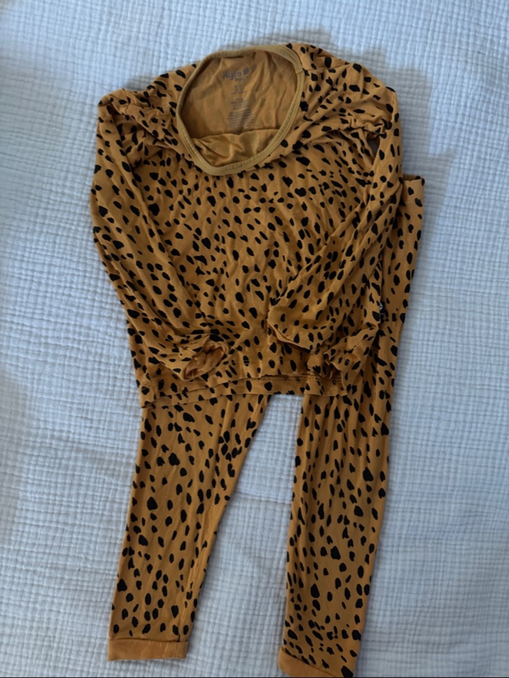 Kyte BABY Cheetah Animal Print 3t Pajama Set